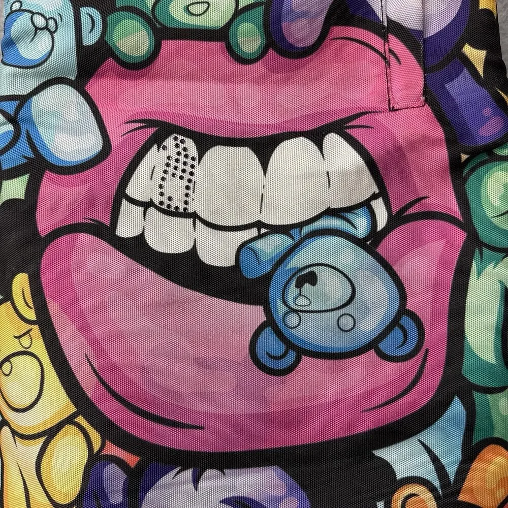 Sprayground Gummy-Bear Lips Backpack Multicolor Laptop Travel Bag